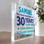 PERSONALISED 30th Birthday Gifts For Him Son Grandson Brother