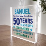 PERSONALISED 50th Birthday Gifts For Him Grandad Dad Uncle