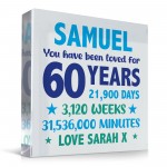 PERSONALISED 60th Birthday Gifts For Him Grandad Dad Uncle