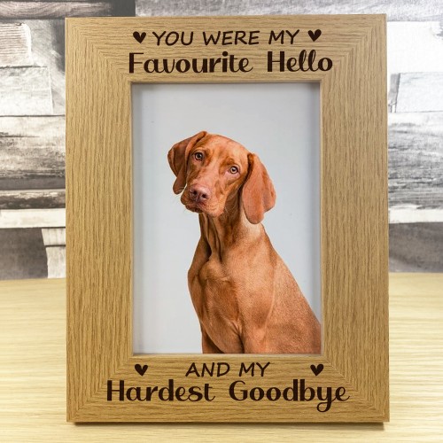 Pet Memorial 5x7 Photo Frame Dog Cat Memorial Remembrance 