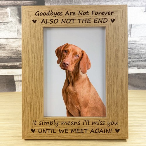 Pet Memorial 5x7 Rememrance Photo Frame Cat Dog Memorial Frames