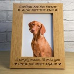 Pet Memorial 5x7 Rememrance Photo Frame Cat Dog Memorial Frames