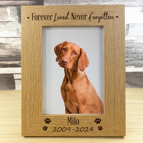 Personalised Dog Pet Memorial 5x7 Frame Animal Pet Memorial Gift