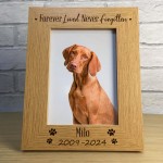 Personalised Dog Pet Memorial 5x7 Frame Animal Pet Memorial Gift