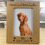 Personalised Dog Pet Memorial 5x7 Frame Animal Pet Memorial Gift