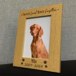 Personalised Dog Pet Memorial 5x7 Frame Animal Pet Memorial Gift