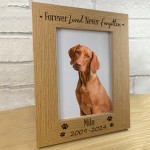 Personalised Dog Pet Memorial 5x7 Frame Animal Pet Memorial Gift