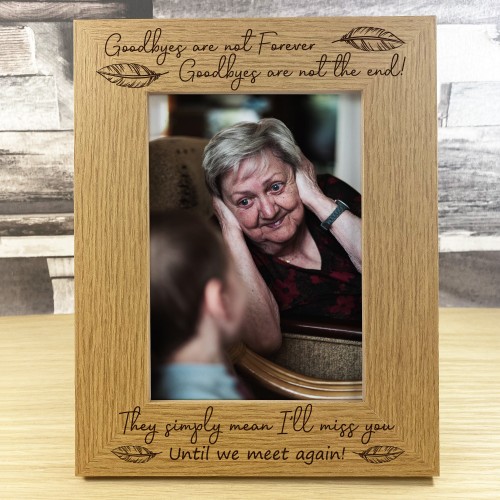 Until We Meet Again Wooden Photo Frame Mum Dad Nan Grandad Nanny