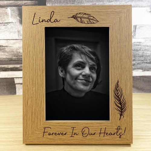 Forever In Our Hearts Personalised Memorial Picture Frame