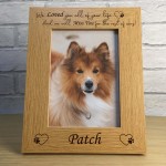 Personalised Pet Photo Frame Wooden Picture Frame Dog Puppy