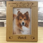 Personalised Pet Photo Frame Wooden Picture Frame Dog Puppy