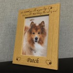 Personalised Pet Photo Frame Wooden Picture Frame Dog Puppy