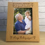 In Loving Memory Memorial Photo Frame Of Grandad