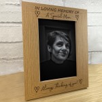 In Loving Memory Memorial Photo Frame Of Mum