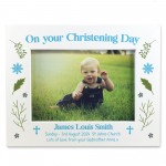 Personalised Photo Frame Gift for Christening Gift Baby Boy Gift