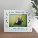 Personalised Photo Frame Gift for Christening Gift Baby Boy Gift