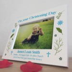 Personalised Photo Frame Gift for Christening Gift Baby Boy Gift