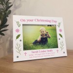 Personalised Photo Frame Gift for Christening Day Baptism Gift