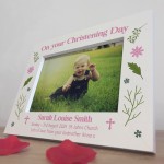 Personalised Photo Frame Gift for Christening Day Baptism Gift