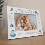 Beautiful Photo Frame Of Baby Boy Personalised Birth Details