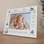 Beautiful Photo Frame Of Baby Boy Personalised Birth Details