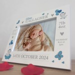 Beautiful Photo Frame Of Baby Boy Personalised Birth Details