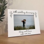 10th Wedding Anniversary 7x5 Photo Frame Tenth Anniversary