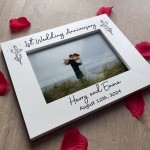 1st Wedding Anniversary 7x5 Photo Frame First Anniversary Gifts