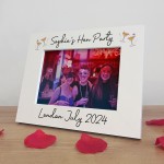 Personalised Hen Party Keepsake 7x5 White Photo Frame Hen Do