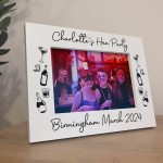 Personalised Hen Party Gifts 7x5 Wood Photo Frame Hen Do Party