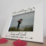 Personalised Wedding Day Photo Frame Gift For Husband Wife