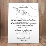 Personalised New Home New Adventures Housewarming Gift Print