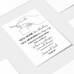 Personalised New Home New Adventures Housewarming Gift Print