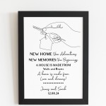 Personalised New Home New Adventures Memories Housewarming Gift