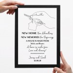 Personalised New Home New Adventures Memories Housewarming Gift