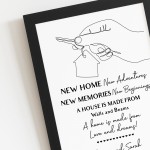 Personalised New Home New Adventures Memories Housewarming Gift