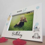 First Birthday Gifts For Baby Boy White Wooden 7x5 Photo Frame