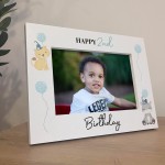 2nd Birthday Gifts For Son Boys, White Wooden 7x5 Picture Frame