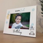 2nd Birthday Gifts For Son Boys, White Wooden 7x5 Picture Frame