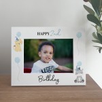 2nd Birthday Gifts For Son Boys, White Wooden 7x5 Picture Frame