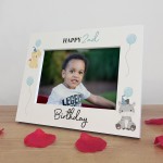 2nd Birthday Gifts For Son Boys, White Wooden 7x5 Picture Frame