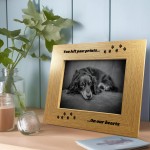 Dog Memorial Frame You Left Paw Prints On Our Hearts Dog Gift