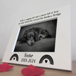 Personalised Pet Memorial Gift Photo Keepsake Memorial Gift Dog