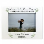 Personalised Wedding Gifts For Couple Husband and Wife 7x5 Frame