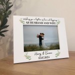 Personalised Wedding Gifts For Couple Husband and Wife 7x5 Frame