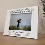 Personalised Wedding Gifts For Couple Husband and Wife 7x5 Frame