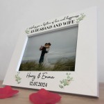 Personalised Wedding Gifts For Couple Husband and Wife 7x5 Frame