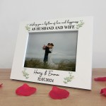 Personalised Wedding Gifts For Couple Husband and Wife 7x5 Frame