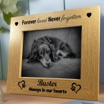 Dog Memorial Photo Frame PERSONALISED Forever Loved 