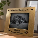 Dog Memorial Photo Frame PERSONALISED Forever Loved 